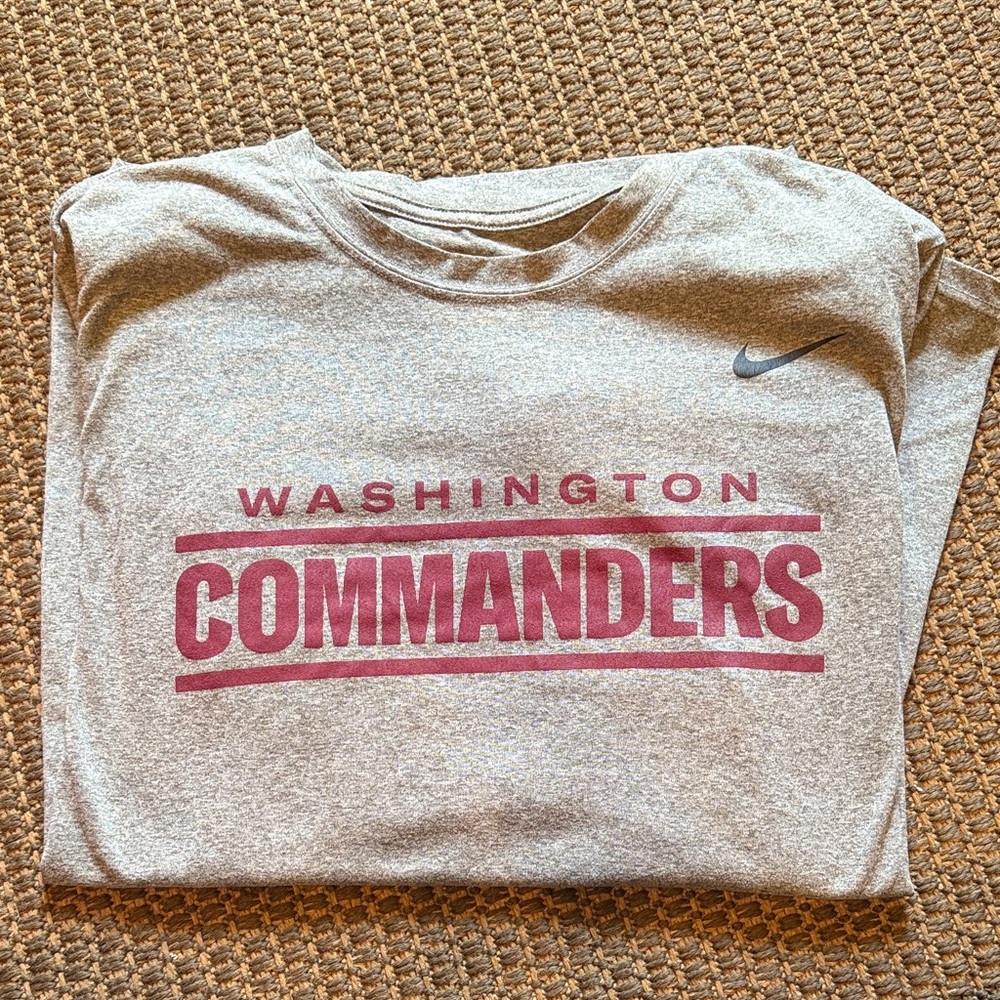 Nike Washington Commanders Gray Dri-Fit long sleeve
